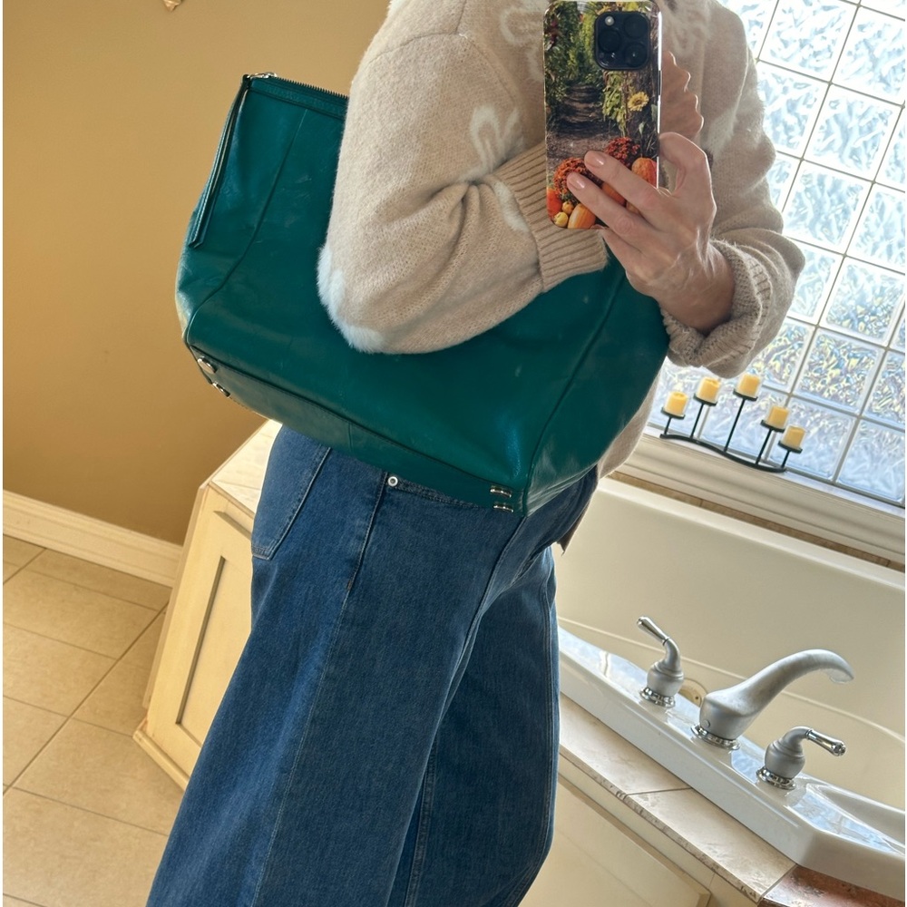 Fossil Teal Tote Bag